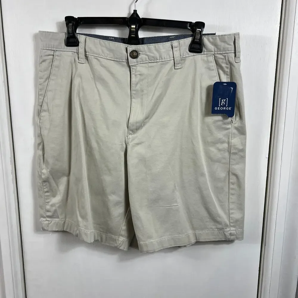 George Men's Flat Front Shorts, 9